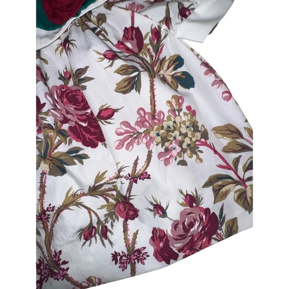 Vintage Baby Dress 3–6 Months Floral Peter Pan Collar Heirloom Style - Picture 3 of 5